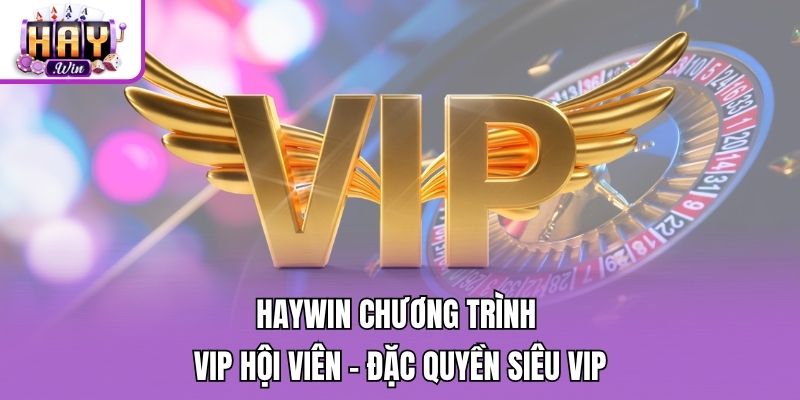 Haywin Chương Trình VIP Hội Viên - Đặc Quyền Siêu VIP