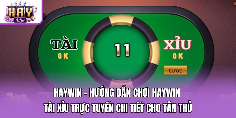 Haywin - Hướng Dẫn Chơi Haywin tài xỉu trực tuyến Chi Tiết Cho Tân Thủ