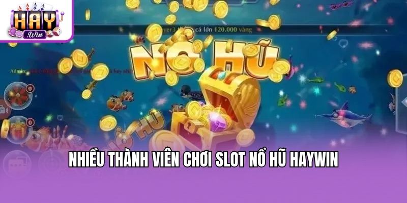 Nhiều thành viên chơi slot nổ hũ Haywin