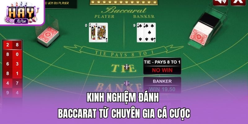 Kinh nghiệm đánh Baccarat từ chuyên gia cá cược